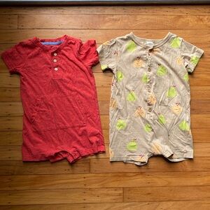 Primary and H&M short rompers